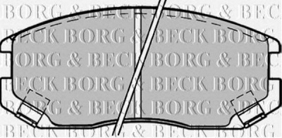 BORG & BECK bbp1518 -  Комплект тормозных колодок, дисковый тормоз